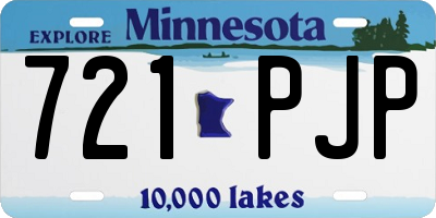 MN license plate 721PJP
