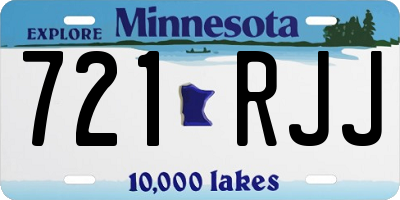 MN license plate 721RJJ