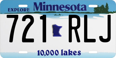 MN license plate 721RLJ