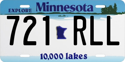 MN license plate 721RLL