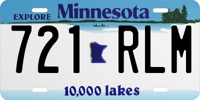 MN license plate 721RLM