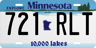 MN license plate 721RLT