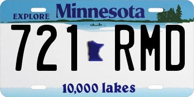 MN license plate 721RMD