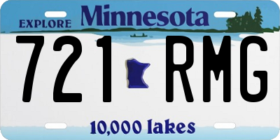 MN license plate 721RMG
