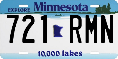MN license plate 721RMN