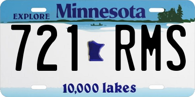 MN license plate 721RMS