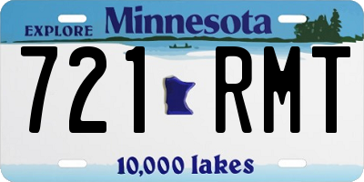 MN license plate 721RMT