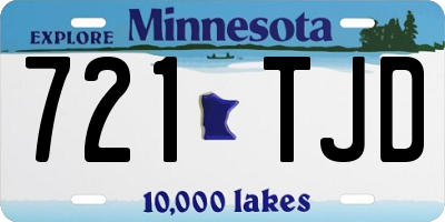 MN license plate 721TJD