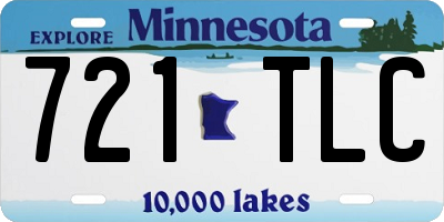 MN license plate 721TLC
