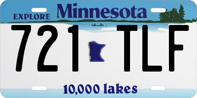 MN license plate 721TLF