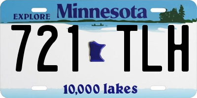 MN license plate 721TLH