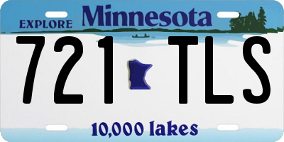 MN license plate 721TLS
