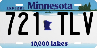 MN license plate 721TLV