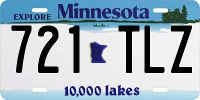 MN license plate 721TLZ