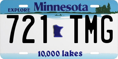 MN license plate 721TMG