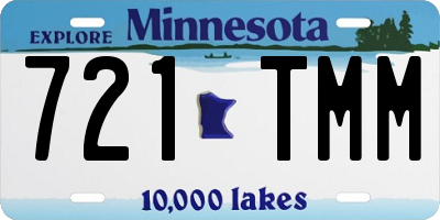 MN license plate 721TMM