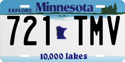 MN license plate 721TMV