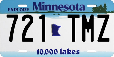MN license plate 721TMZ
