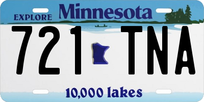 MN license plate 721TNA