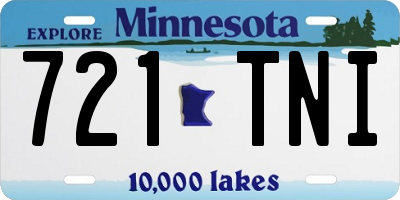 MN license plate 721TNI
