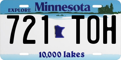 MN license plate 721TOH