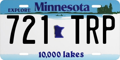 MN license plate 721TRP