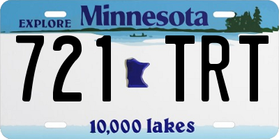 MN license plate 721TRT