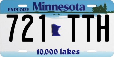 MN license plate 721TTH