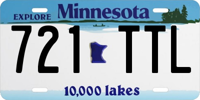 MN license plate 721TTL