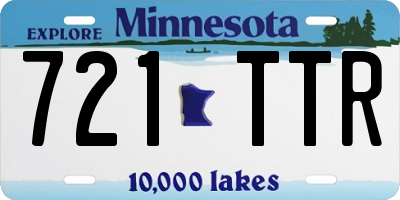 MN license plate 721TTR