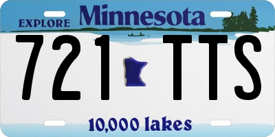 MN license plate 721TTS