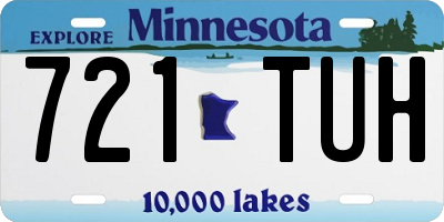 MN license plate 721TUH