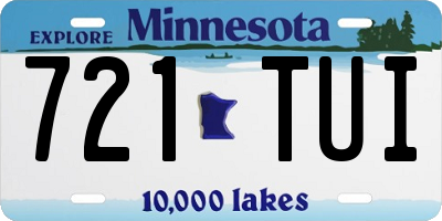 MN license plate 721TUI