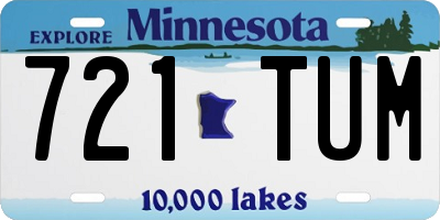 MN license plate 721TUM