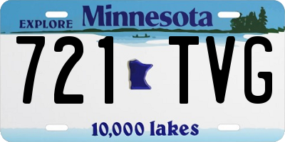 MN license plate 721TVG