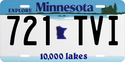 MN license plate 721TVI