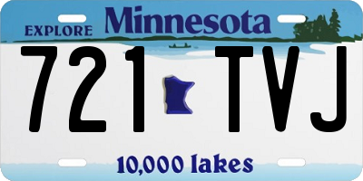 MN license plate 721TVJ