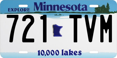 MN license plate 721TVM
