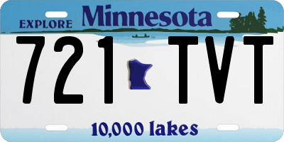 MN license plate 721TVT