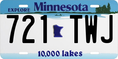 MN license plate 721TWJ