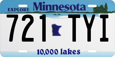 MN license plate 721TYI