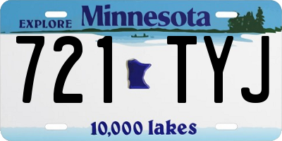 MN license plate 721TYJ