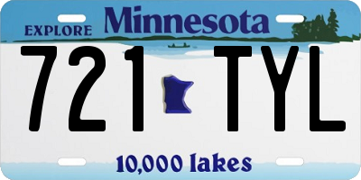 MN license plate 721TYL