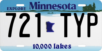MN license plate 721TYP