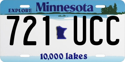 MN license plate 721UCC