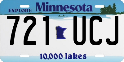 MN license plate 721UCJ