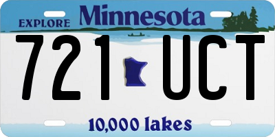 MN license plate 721UCT