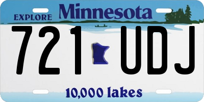 MN license plate 721UDJ