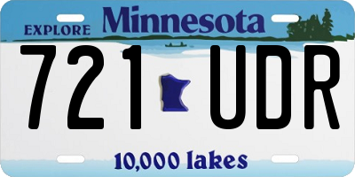 MN license plate 721UDR
