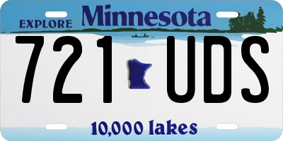 MN license plate 721UDS